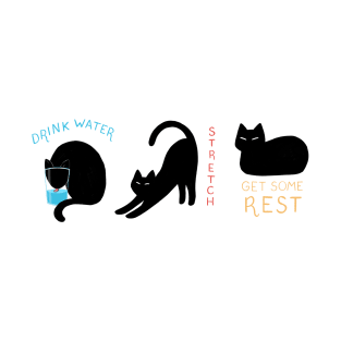 self care cats T-Shirt