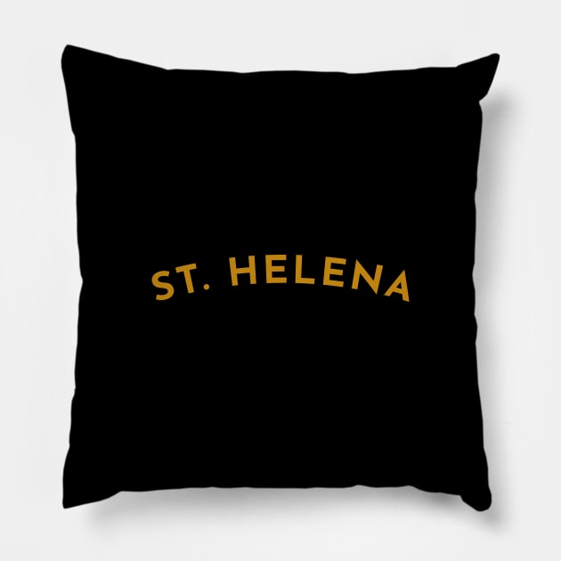 Saint Helena Typography Pillow by calebfaires