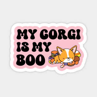 Corgi Halloween Magnet