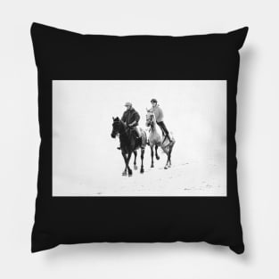 Riders on the Beach Pillow