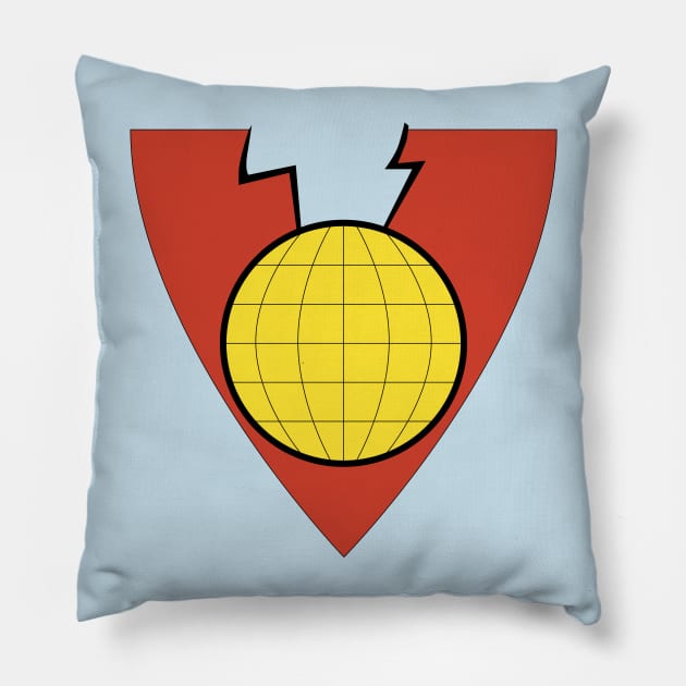 CAPTAIN PLANET SHIELD Pillow by slyFinch