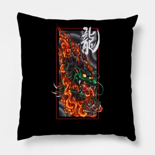 Fire Dragon Head Pillow