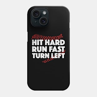 Hit hard run fast Phone Case