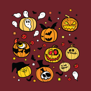 Halloween pumpkin lanterns T-Shirt