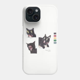 Black cat Phone Case