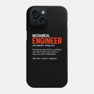 Mechanical Engineer Definition Engineering Gift Phone Case