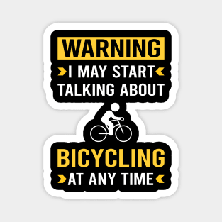 Warning Bicycling Bicycle Bicyclist Cycling Cycle Cyclist Magnet