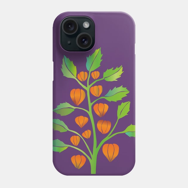 Physalis vector Phone Case by Bwiselizzy