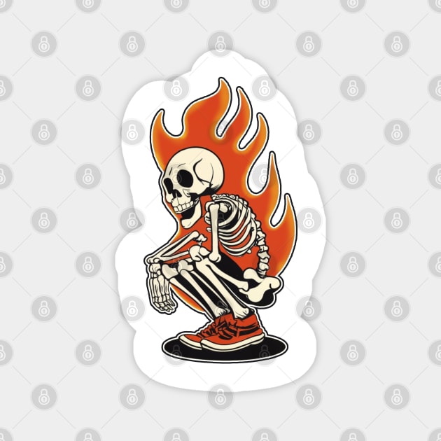 Boney Flame Magnet by RealZeal