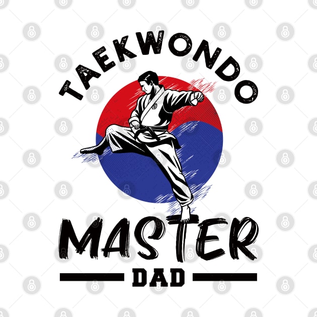 Taekwondo master dad, Korean martial arts, unique TKD father's day gift to improve mental health by MentalHealthAssistant