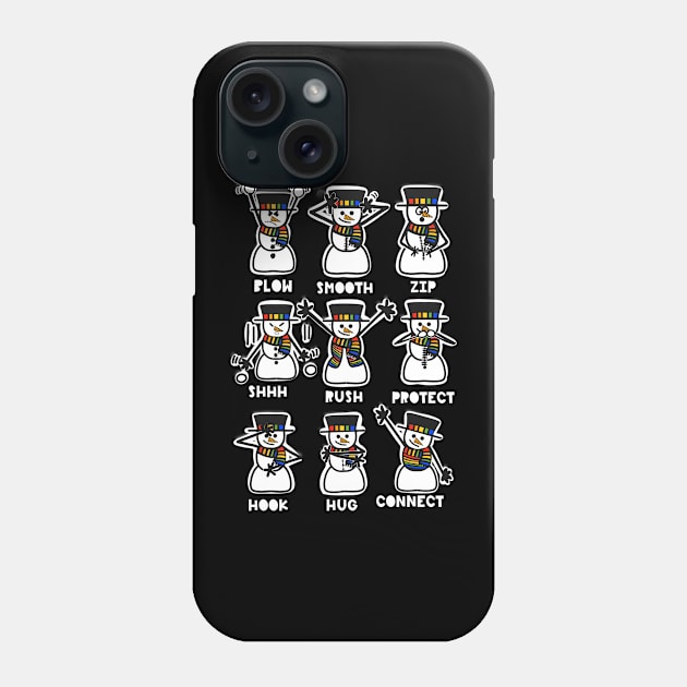 The Nine Energy Snowmen Phone Case by SherringenergyTeez