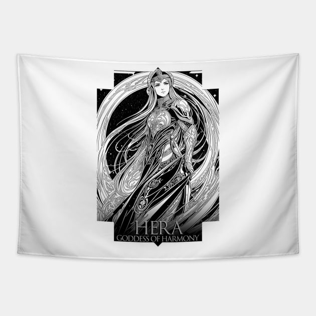 Hera Goddess of Harmony Tapestry by Pictozoic