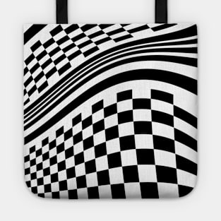 Wonky Race Track Pattern Tote