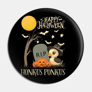 Halloween Witchy Duck Honkus Ponkus Kawaii Style Pin