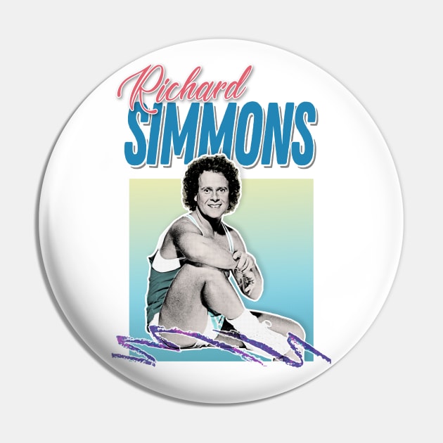 Richard Simmons 90s Style Aesthetic Design Pin by DankFutura