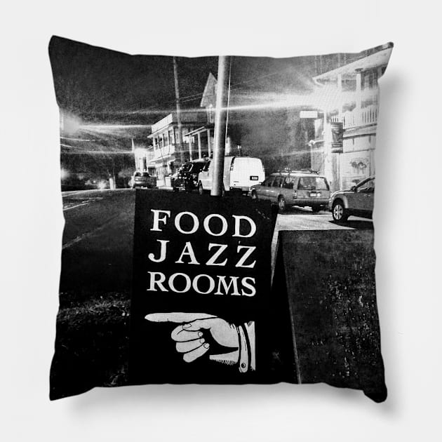 food jazz rooms II Pillow by rclsivcreative