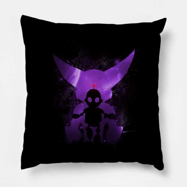 Ratchet & Clank Galaxy (Purple ver.) Pillow by Manoss