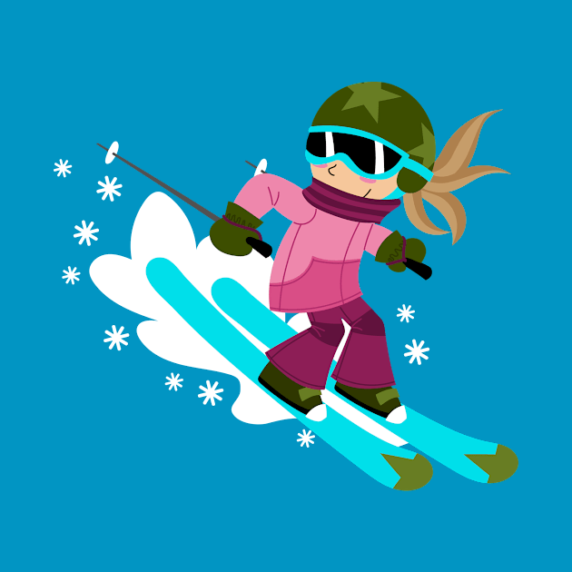 Skier girl by JoanaJuheLaju1