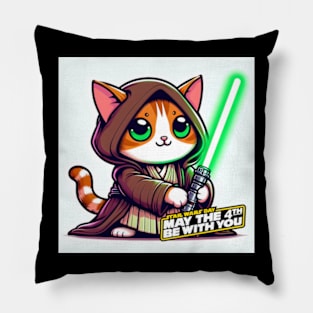 May the 4th be with you cat Pillow