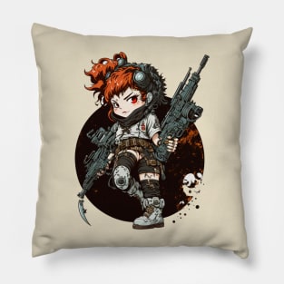 Girl Power: Red-Eyed Rogue Pillow