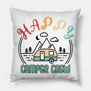 Happy Camper Crew Pillow