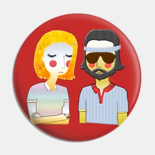 Margot& Richie Tenenbaums Pin