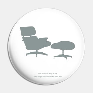 Eames Lounge Chair, Charles and Ray Eames, 1956 Pin