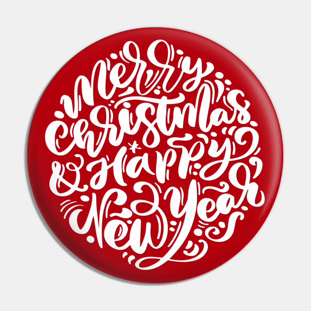 Merry Christmas And Happy New Year Pin by MIRO-07