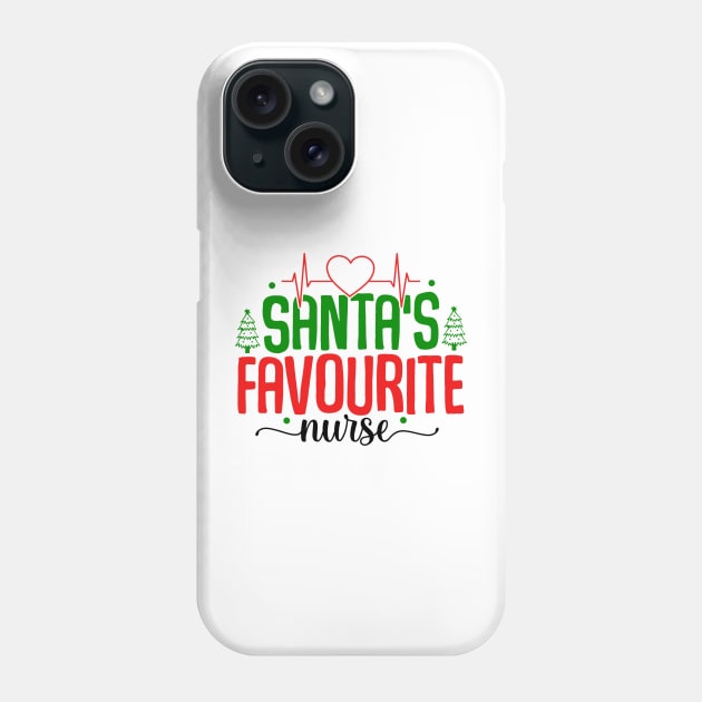 santas favorite school nurse Phone Case by MZeeDesigns