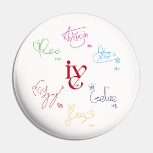 ive autographs design Pin