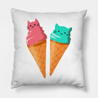 Ice Cream Cats Pillow