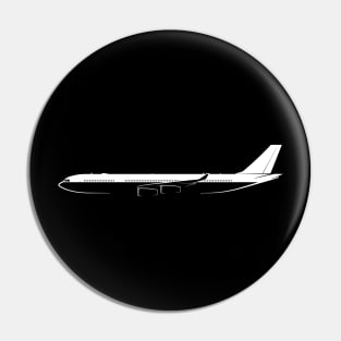 Airbus A340-300 Silhouette Pin