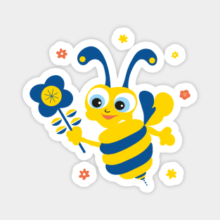 Ukraine Bee Magnet