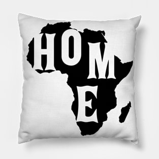 Black History Month BLM, HOME Africa Map Pillow