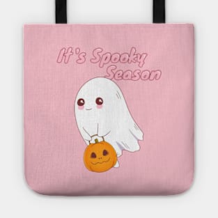 It's spooky season, cute ghost and pumpkin Tote