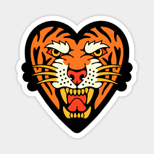 Heart tiger Magnet