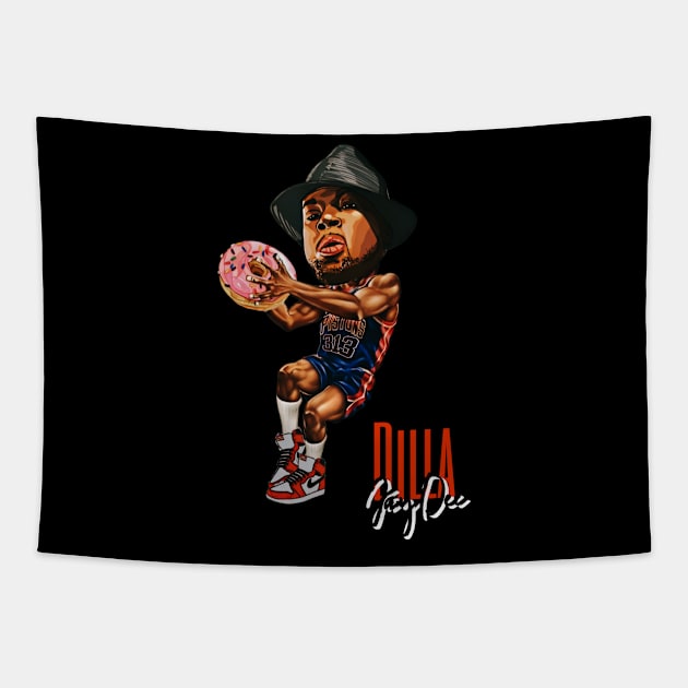 NBA Dilla Tapestry by Esoteric Fresh 