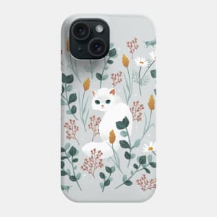 Cat in the meadow Phone Case