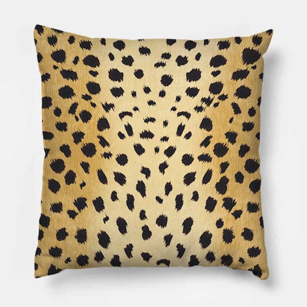 Cheetah Print Pillow by Pamelandia