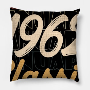 january 1962 birthday Pillow