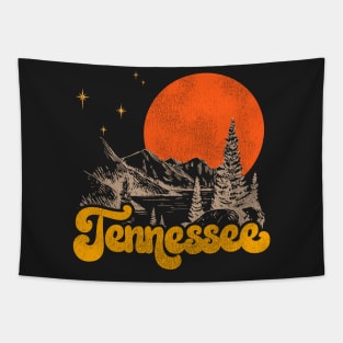 Vintage State of Tennessee Mid Century Distressed Aesthetic Tapestry