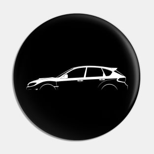 Subaru Impreza WRX STI Hatchback (GR) Silhouette Pin