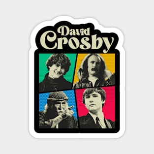 David Crosby Comics White Magnet