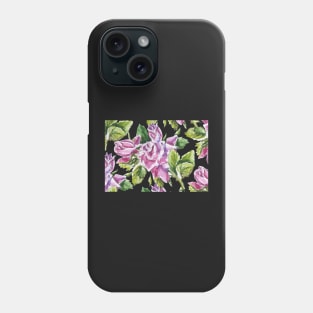 card of pink roses Phone Case