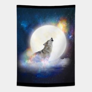 Wolf Power Animal Tapestry