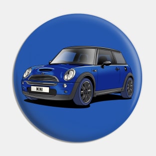 Blue Mini Cooper Car Pin