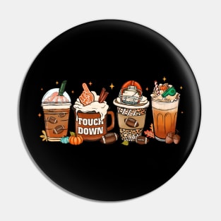 Fall, Football, and Iced Coffee Pin