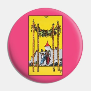 Four of wands tarot card Pin