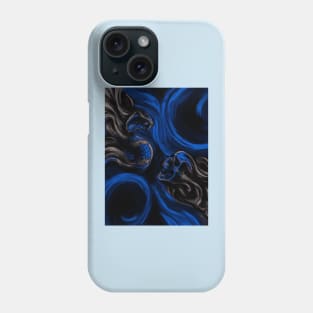 Skull & Snake (blue) Phone Case