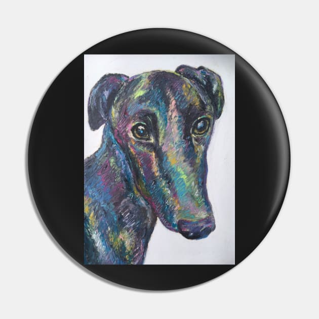 Colourful black greyhound lurcher Pin by Merlinsmates